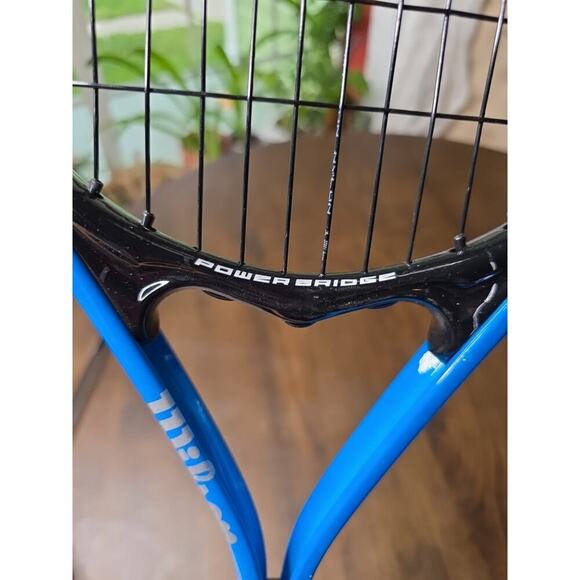 Wilson Tour Slam Lite Power Bridge Blue Black Tennis Rackets 3-7/8” - Picture 4 of 16